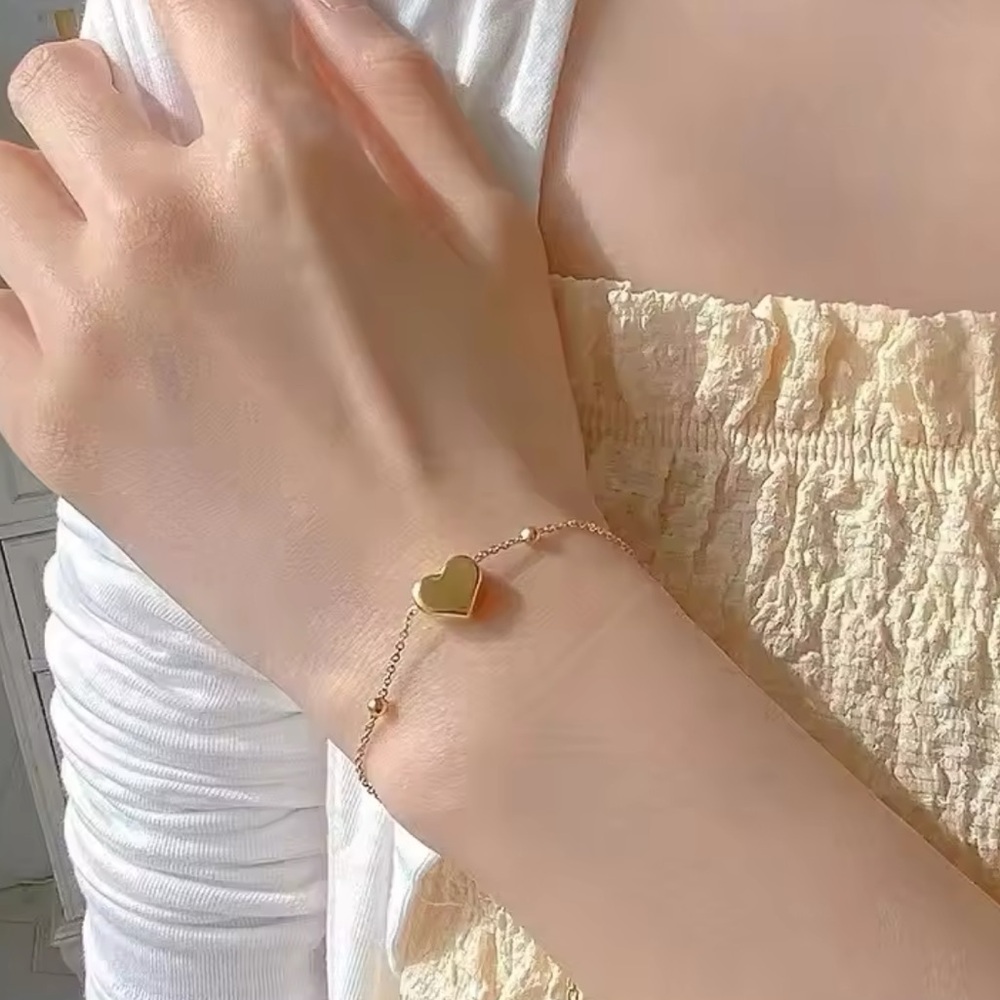 💎New Gold Plated Heart Bracelet
